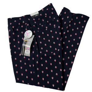 Slim-Sation Crop Golf Pants Nautical Midnight Print Women’s 6